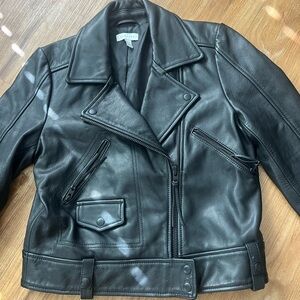 Topshop 100% leather motorcycle jacket